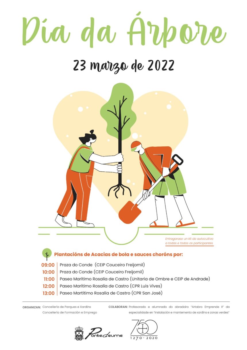 Pontedeume celebra el próximo 23 de marzo «El Día del Árbol»