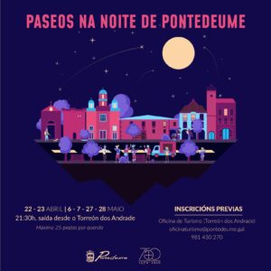 O Concello de Pontedeume anuncia novas datas para “Os paseos na noite de Pontedeume”