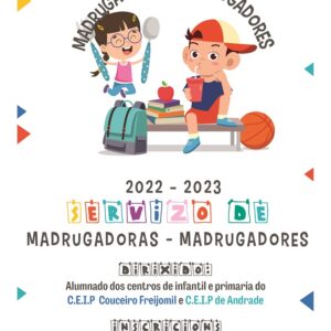 Programa de almuerzos escolares «Madrugadoras/Madrugadores» Curso 2022/2023