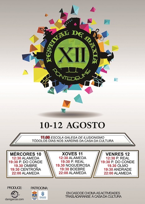 O Concello de Pontedeume acolle esta semana a XII Edición do seu Festival de Maxia con actuacións no casco urbano e as parroquias.
