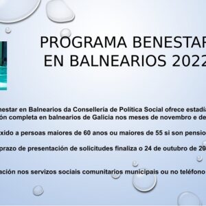 Programa Benestar en Balnearios 2022