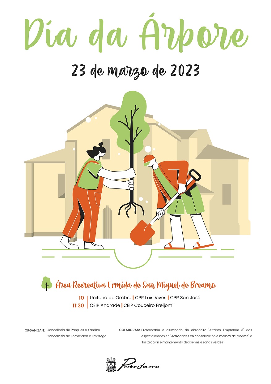 Pontedeume celebra el 23 de marzo «El Día del Árbol» (Aprazado por mala previsión metereolóxica)