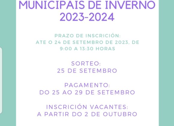 Anuncio listaxe admitidas/os Escolas Deportivas Municipais 2023-24