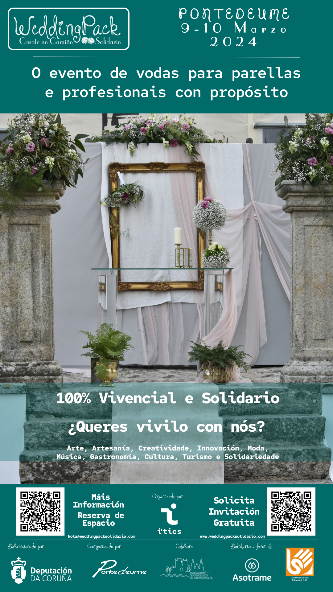 2024_CartelStories_WeddingPackSolidario_CásatenoCamiño_Pontedeume_Galego