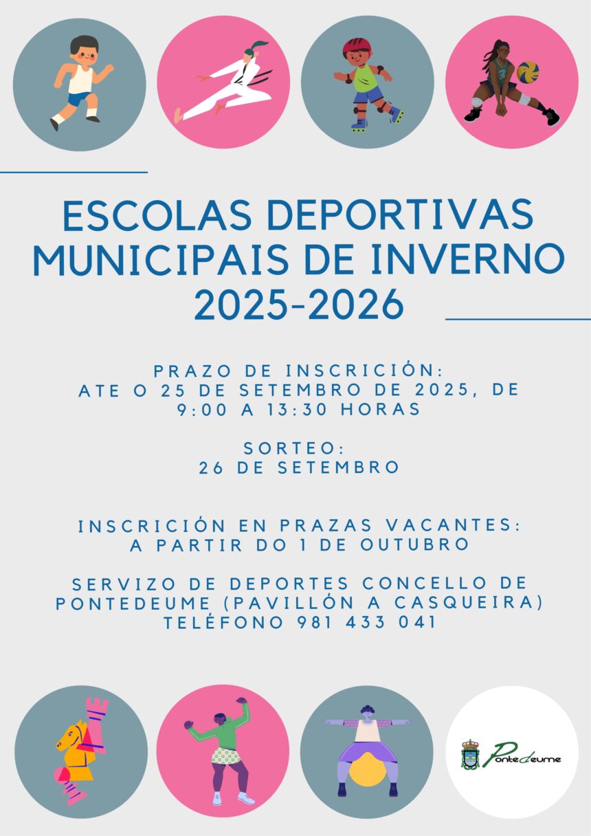 Escolas Deportivas Municipais inverno 2025-2026