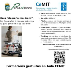 Iniciación á fotografía con drons