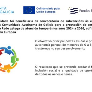 Entidade beneficiaria da convocatoria de subvencións ás entidades locais. Prestación de servizos no marco da Rede galega de atención temperá nos anos 2024 a 2026.