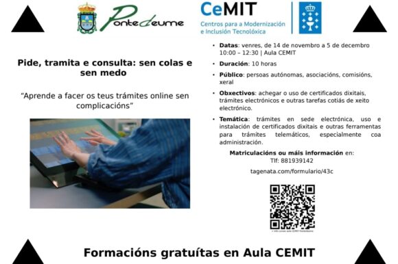 Pide, tramita e consulta: sen colas e sen medo