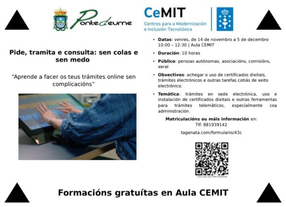 Pide, tramita e consulta: sen colas e sen medo