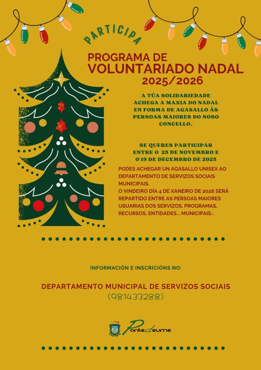 Programa de voluntariado Nadal 2025/26