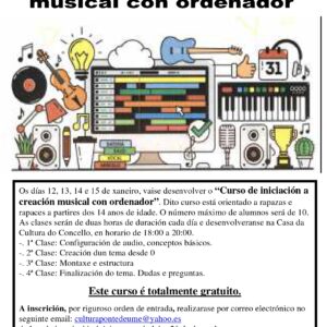 Curso iniciación a la creación musical con ordenador
