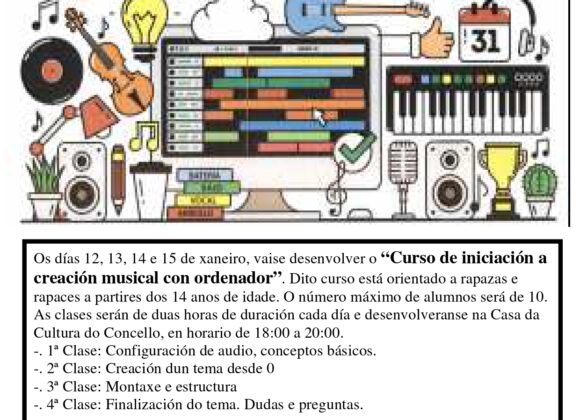 Curso iniciación a la creación musical con ordenador