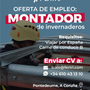 EMPLEO-_montador_post Oferta de empleo: Montador/a de invernaderos