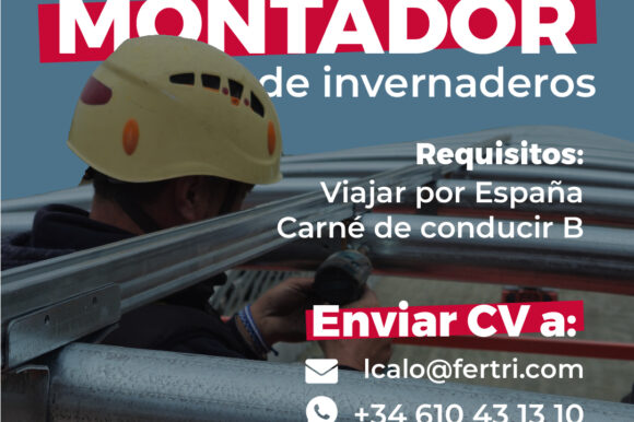 Oferta de emprego: Montador/a de invernadoiros