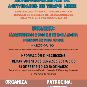 Curso monitora/monitor de actividades de tempo libre