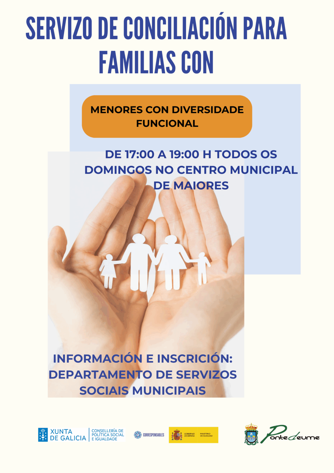 Servicio de conciliación para familias menores con diversidad funcional